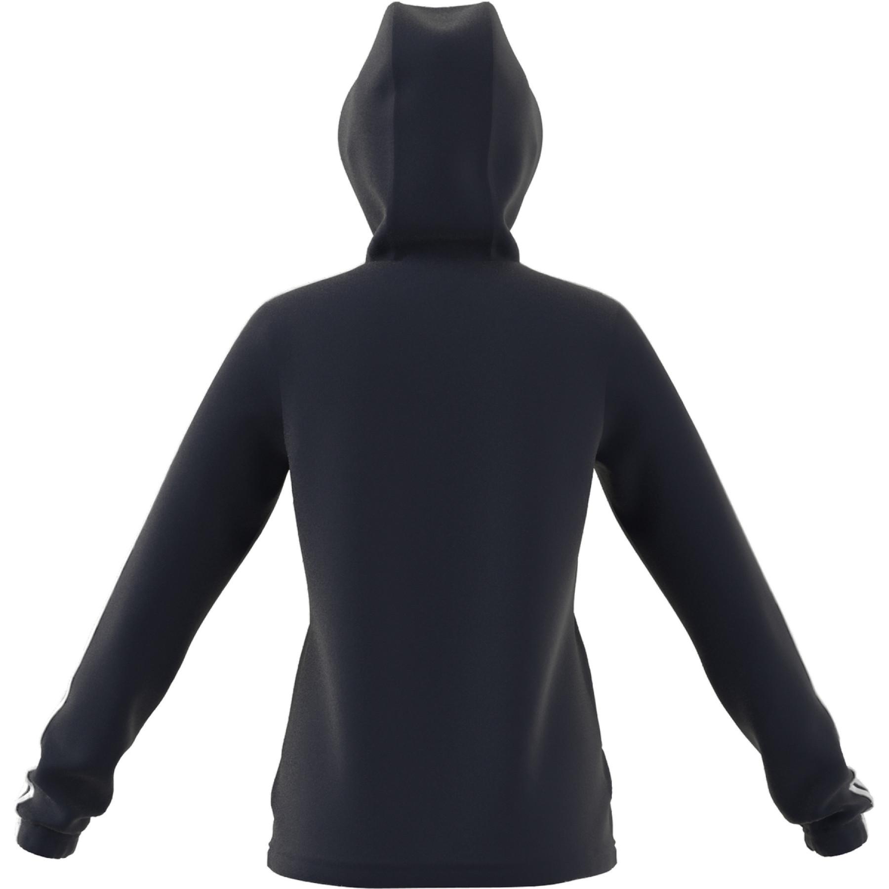 Children's hooded sweatshirt with zip adidas Essentials 3S